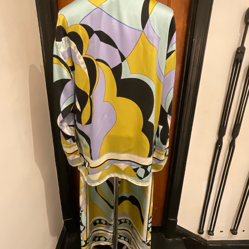 BNWT Zara Two Piece BLK, GREEN, Lavender, BLUE Set Size XL shirt, Large pants. - Picture 5 of 11